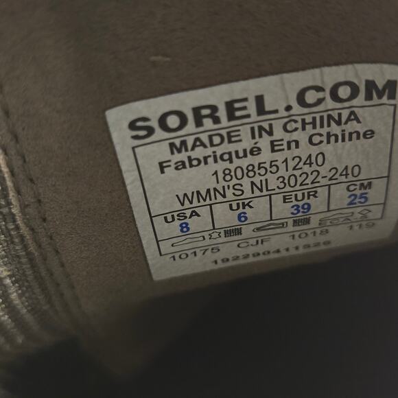 NWT Sorel Joan of Arctic Wedge II Chelsea Boot Brown Tan Lug Sole Waterproof, 8 - Picture 7 of 8